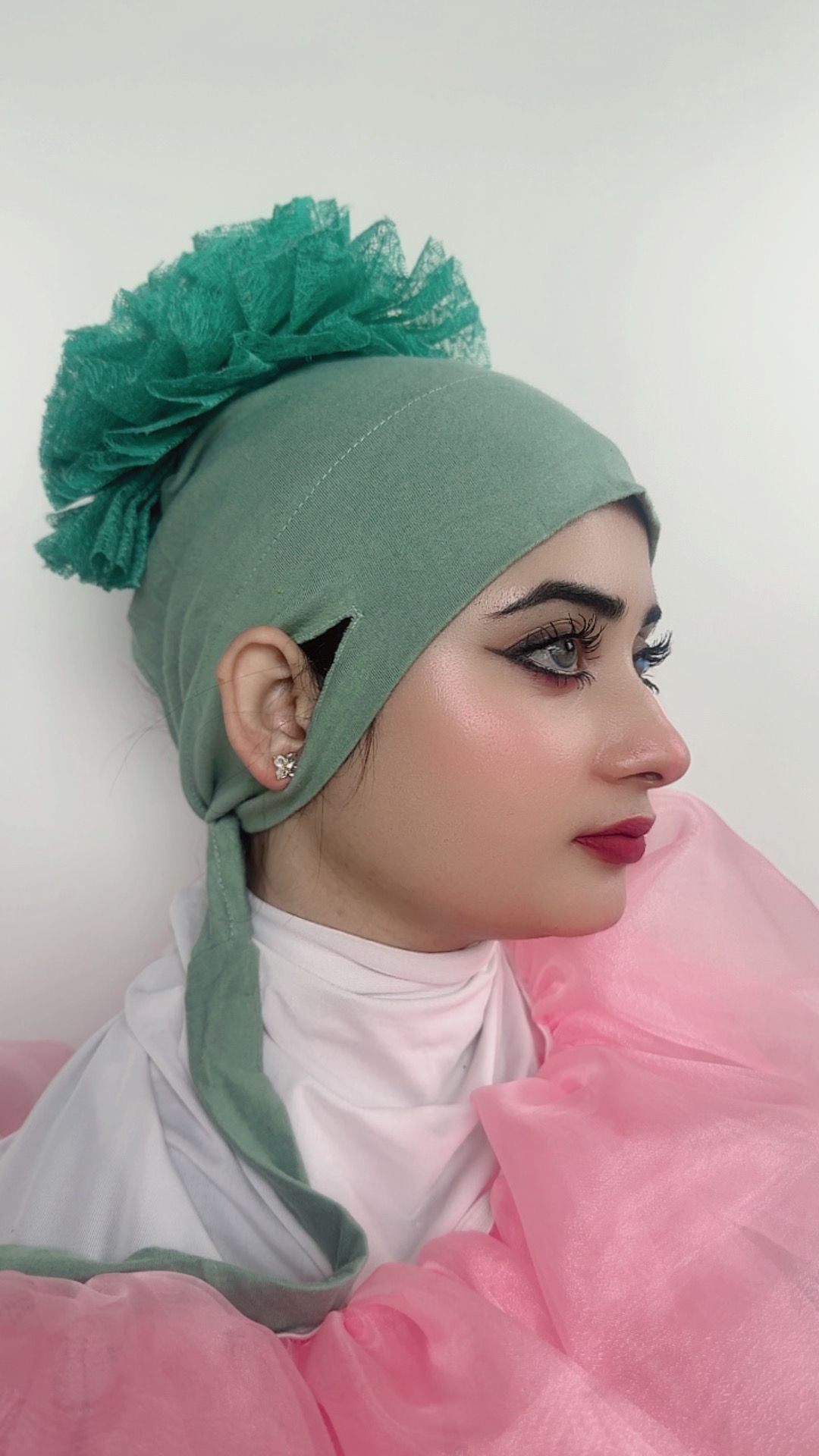 চাগি গ্রিন রঙের রাফেল বনেট ভলিউমাইজার